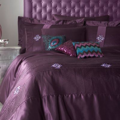 Plum 'Adriana' bed linen
