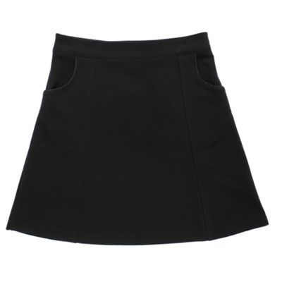 Black ponte skirt