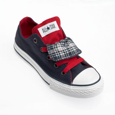 Blue &39All Star&39 double tongue trainers
