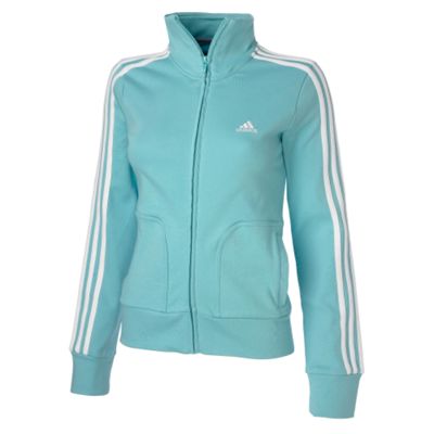 Light Blue Zip Through Track Top