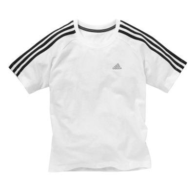 Adidas White Performance Essentials t-shirt