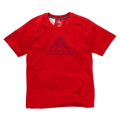 Adidas Red Performance Essentials t-shirt