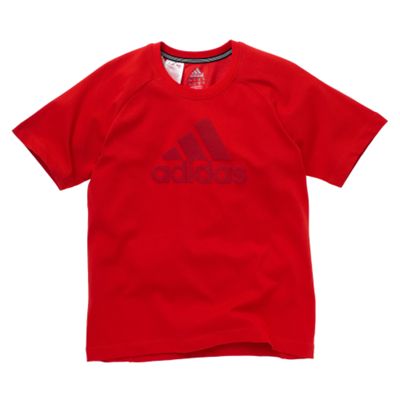 Adidas Red Performance Essentials t-shirt
