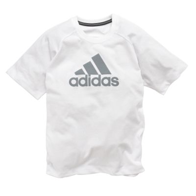 Adidas White 3 Stripes t-shirt