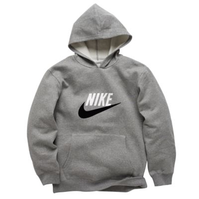 Grey fleece hoodie