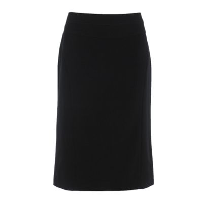 Collection Black embroidered stitch pencil skirt