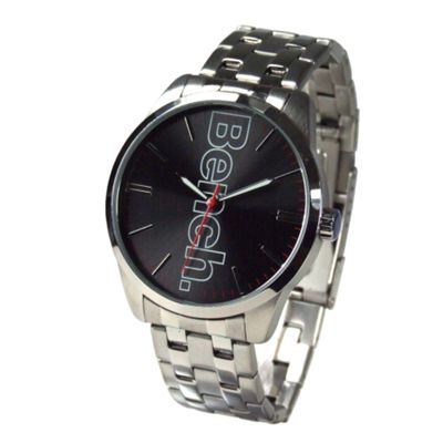 Bench Mens black Bench dial bracelet