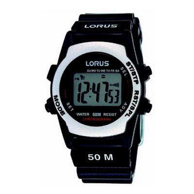 Kids round black dial digital watch