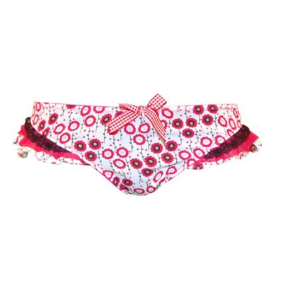 White 'Meadow Sweet' hipster briefs
