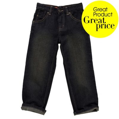 Boys black washed look jeans
