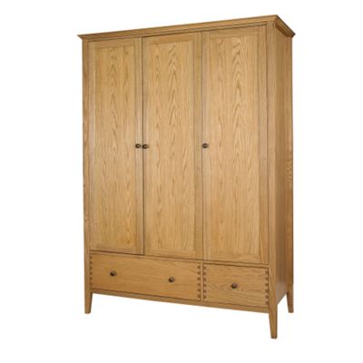 Debenhams Natural Stanford triple wardrobe