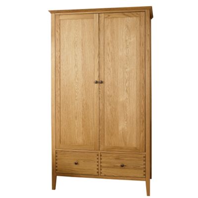 Debenhams Natural Stanford double wardrobe