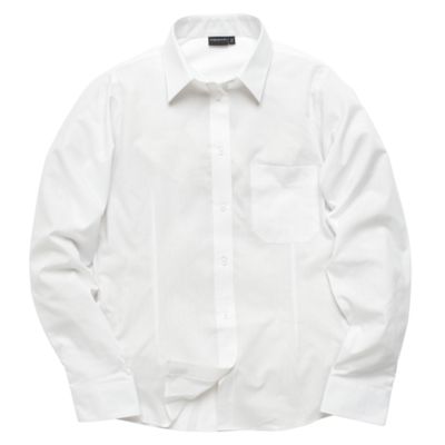 Pack of two white long sleeved blouses