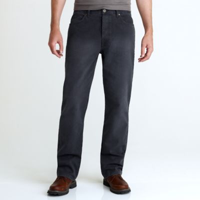 Black corduroy trousers