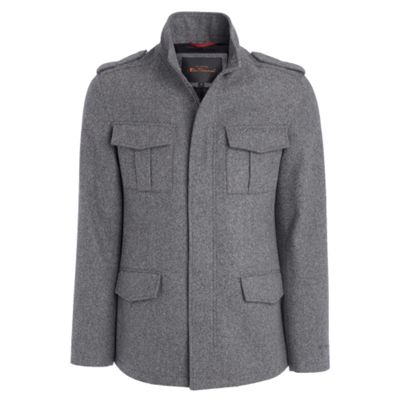 Grey valencia Four Pocket Wool Jacket