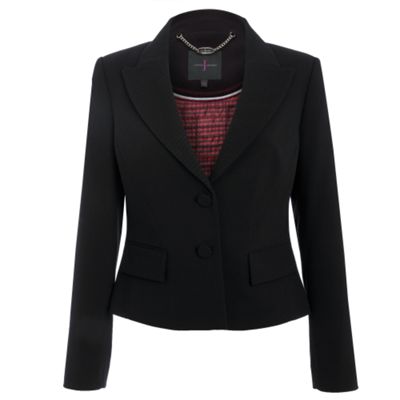 J by Jasper Conran Black multi-stitch jacket