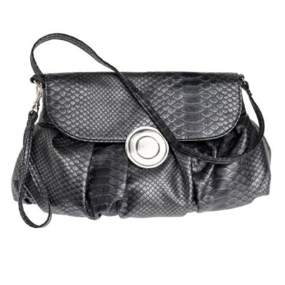 Dark grey 'Donnie' clutch bag