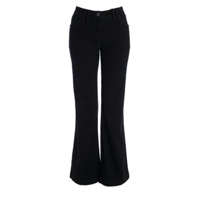 Black Lara kick flare jeans