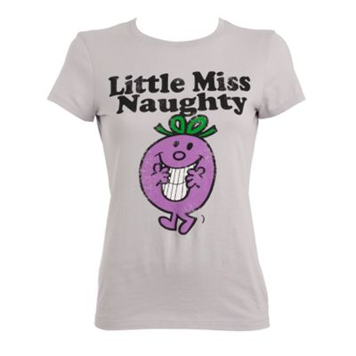 Grey Little Miss Naughty t-shirt