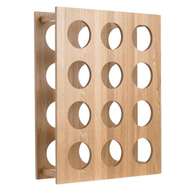 Debenhams Wooden 12 bottle wine rack