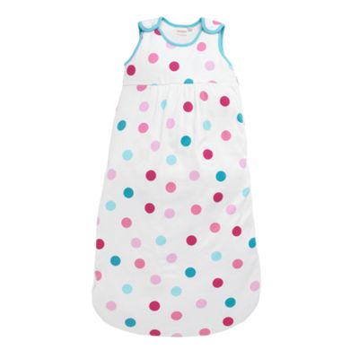 Blue Zoo Baby Cream spotted sleeping bag
