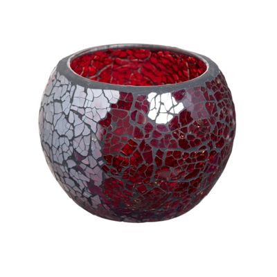 Red Mosaic T-light holder