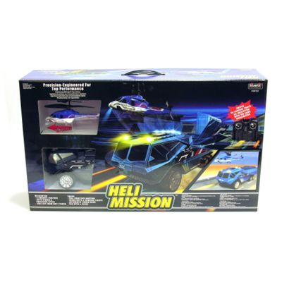 Heli mission helicopter and truck