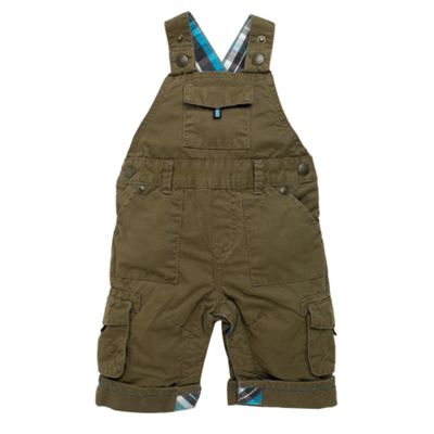 Brown cotton dungarees