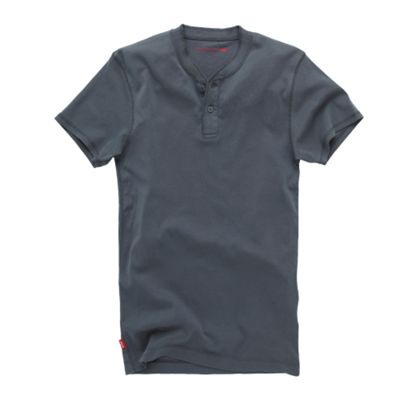 Levis Black Henley ribbed granddad t-shirt