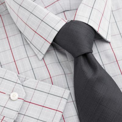 Grey Checked Long Sleeved Shirt