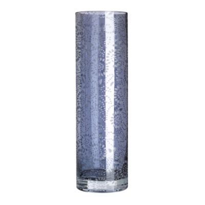 Silver frosted vase