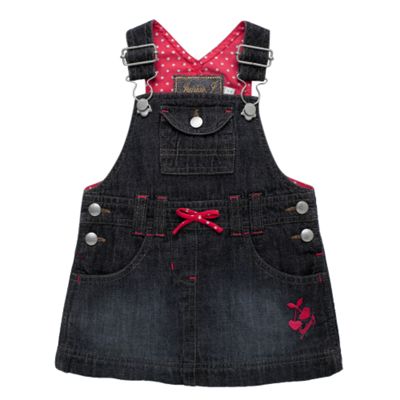 Blue denim pini dress