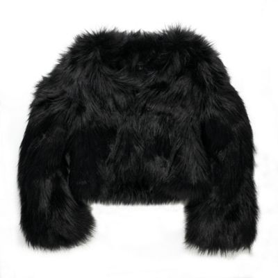 black fur jacket draft