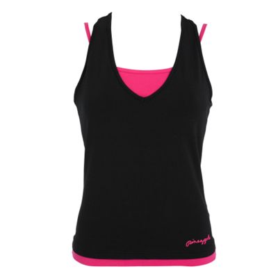 Black fitness vest