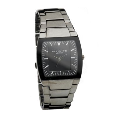 Infinite Grey polished bracelet watch