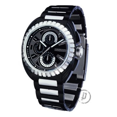 Police Mens black round dial watch
