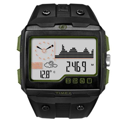 Timex Mens black digital dial watch
