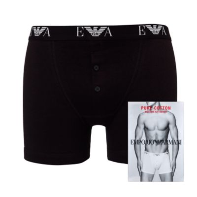 Black pure cotton boxers