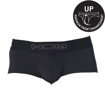 Black addict push up hipster trunks