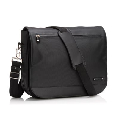 Black rubberised despatch bag