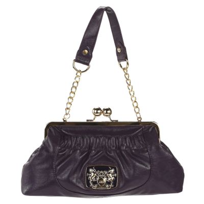 Gionni Purple framed chain strap bag �12