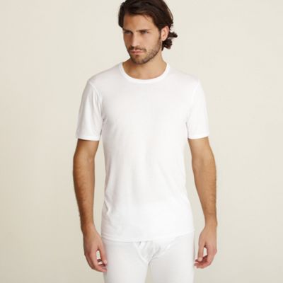 White short sleeved thermal t-shirt