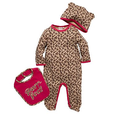 Debenhams Leopard print Sleep suit. | Dress My Baby
