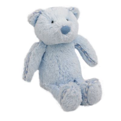 Pale blue soft toy bear
