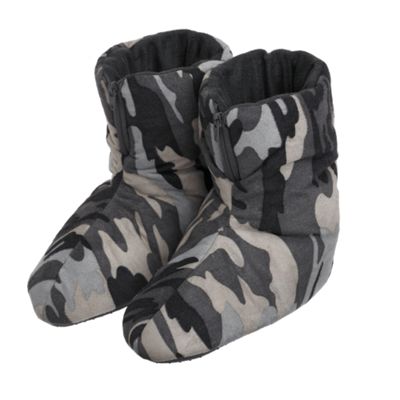 Grey cameo boots