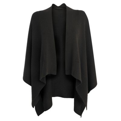 Chocolate heavy knit wrap