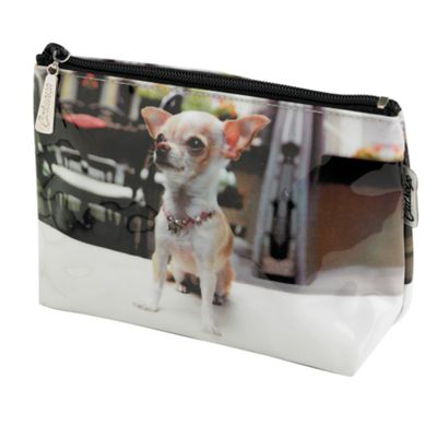 Small Paris dog make up bag