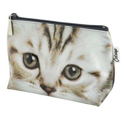 Small kitty face make up bag