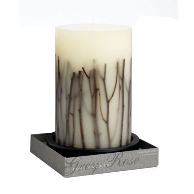 Natural inlay candle