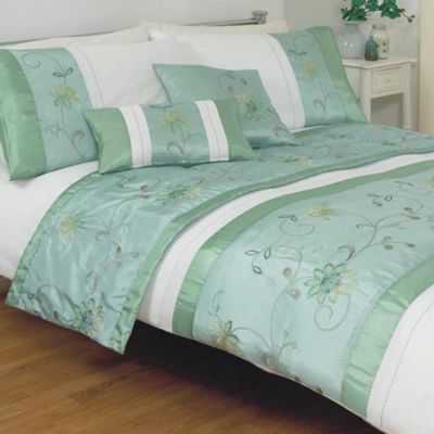 Aqua 'Addison' bed linen set
